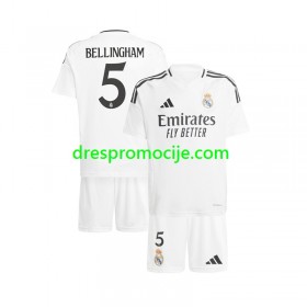 Real Madrid Jude Bellingham 5 Dres Dječji Domaći 2024/2025 Kratkih Rukava